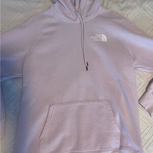 Light purple Northface hoodie size medium.